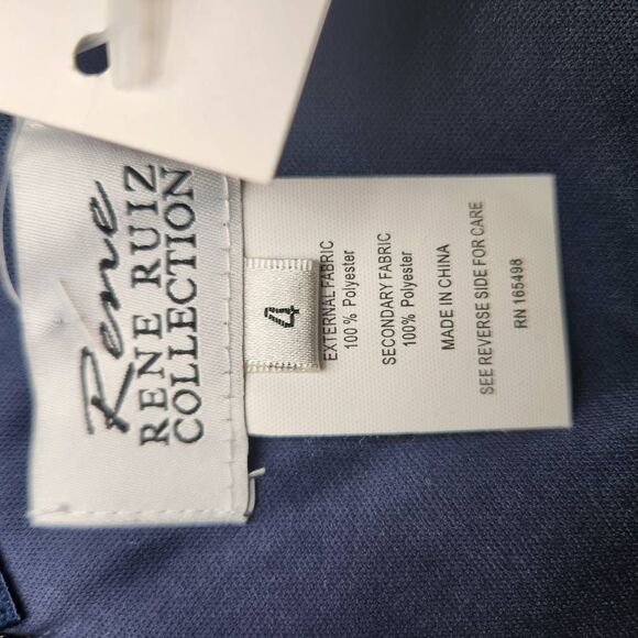 Rene by Rene Ruiz Blue Sequin Ruched Mini Dress - Picture 10 of 11